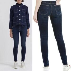 AG Adriano Goldschmied Farrah Skinny Jean High Rise Cotton Blue Stretch Denim 26